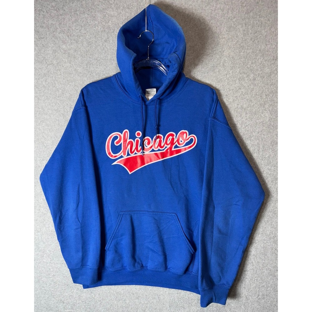 Chicago Vintage Classic Team Logo Hoodie Size: Men's Medium Gildan‎